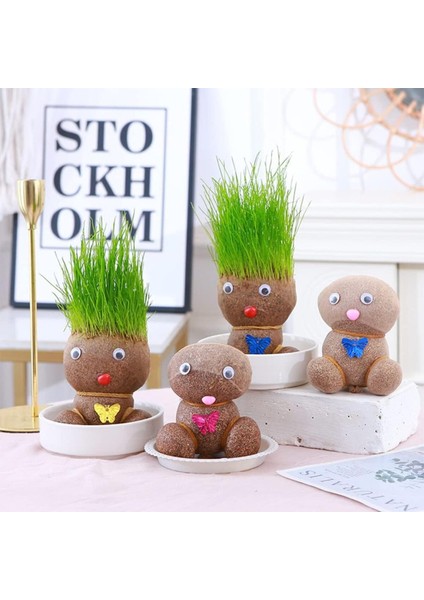 3 Paket Çim Adam Yapım Seti Okul Eğitici Deney Seti Çim Adam Seti indirimleri