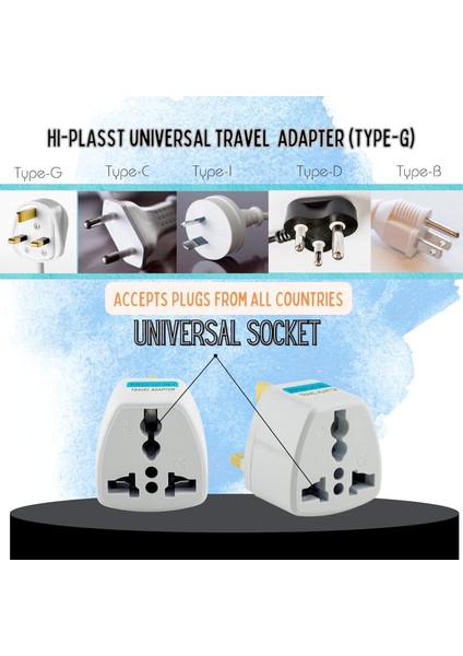 Tip G Ingiliz Adaptör Fişi 2-3 Uçlu Universal Seyahat Priz Dönüştürücü 250V 13A fırsatları