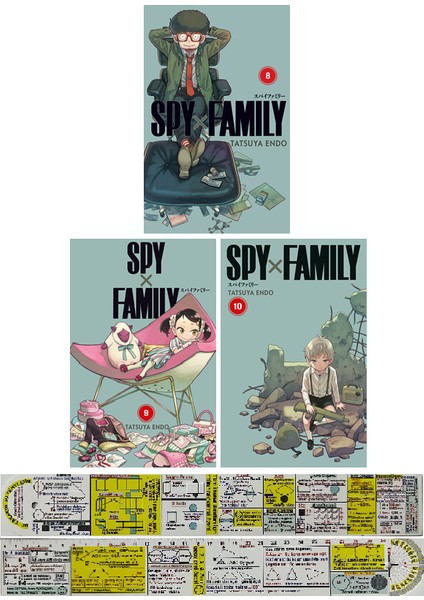 Spy x Family 8-9-10. Ciltler Manga Seti + Mat. Öğreten Cetvel