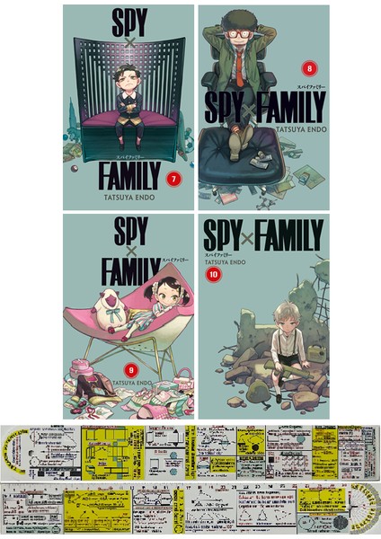 Spy x Family 7-8-9-10. Ciltler Manga Seti + Mat. Öğreten Cetvel