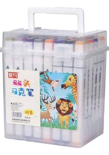 48'li Çift Taraflı Art Marker Keçeli Kalem Seti Kutulu + Mona Lisa Eskiz Defteri A4 50 Yaprak 120GR. fiyatları