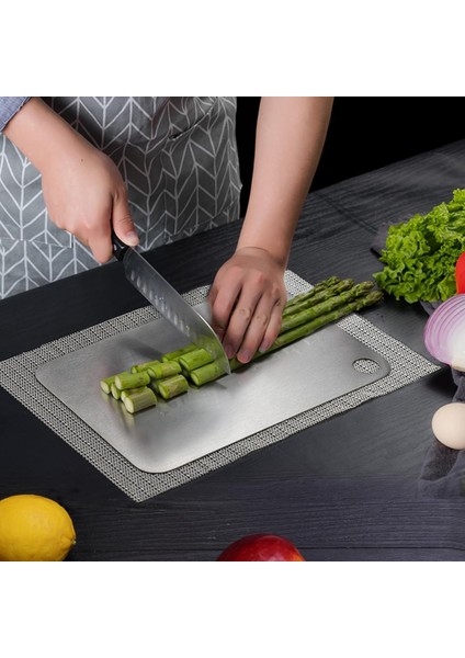 Paslanmaz Metal Kesme Tahtası 20*29 cm modelleri