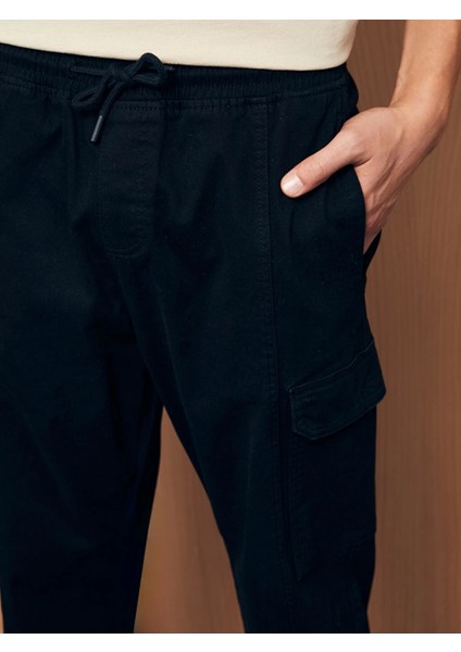 Xsıde Siyah Standart Kalıp Erkek Kargo Pantolon modelleri