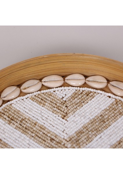 Mylamp Anadolu Boncuklu Bambu Duvar Dekoru &tepsi 25 cm fırsatları