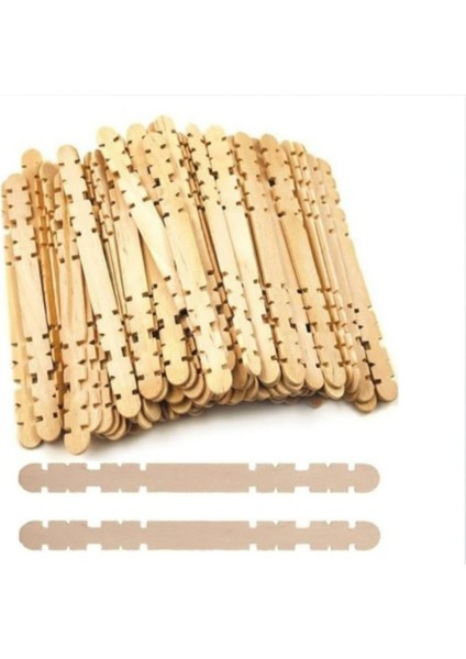 20 Paket Naturel Geçmeli Dil Çubuğu Paketi 50'li Tırtıklı Geçirmeli Eklemeli Dondurma Çubuğu fiyatları