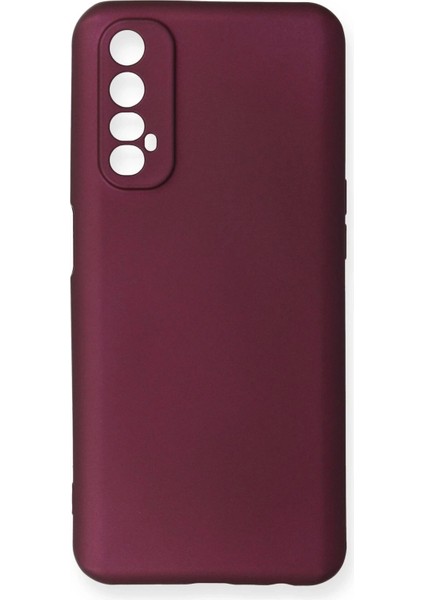 Newface Realme 7 Kılıf First Silikon - Mürdüm