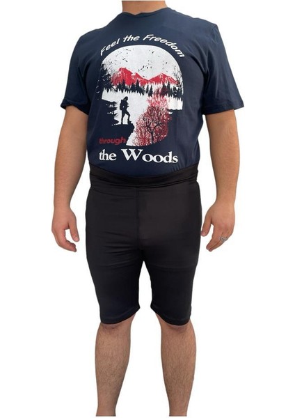 EXM151319 Erkek Siyah Spor Tayt