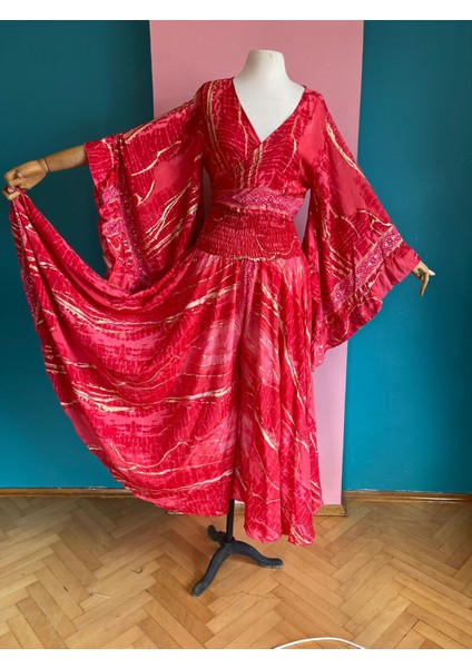 Ipek Yaldızlı Palazzo Pantolon & Bağlamalı Üst Takım – Bohem Şık Tasarım fiyatları