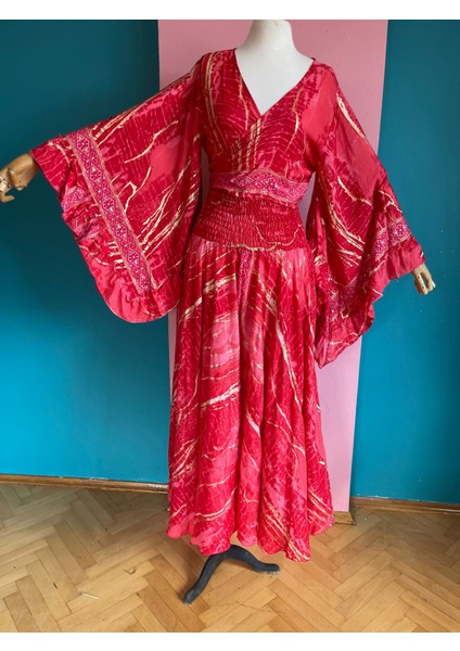 Ipek Yaldızlı Palazzo Pantolon & Bağlamalı Üst Takım – Bohem Şık Tasarım modelleri