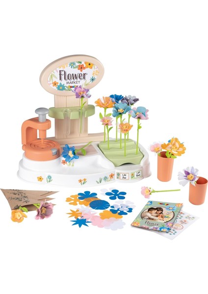 Flower Market Çiçek Yapım Seti – 104 Parça | Yaratıcı Oyuncak Çiçek Atölyesi (3+ Yaş)