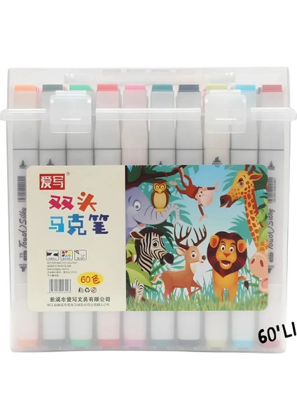 60'lı Çift Taraflı Art Marker Keçeli Kalem Seti Kutulu + Mona Lisa Eskiz Defteri A4 50 Yaprak 120GR. fiyatları