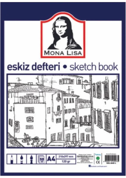 60'lı Çift Taraflı Art Marker Keçeli Kalem Seti Kutulu + Mona Lisa Eskiz Defteri A4 50 Yaprak 120GR. fırsatları