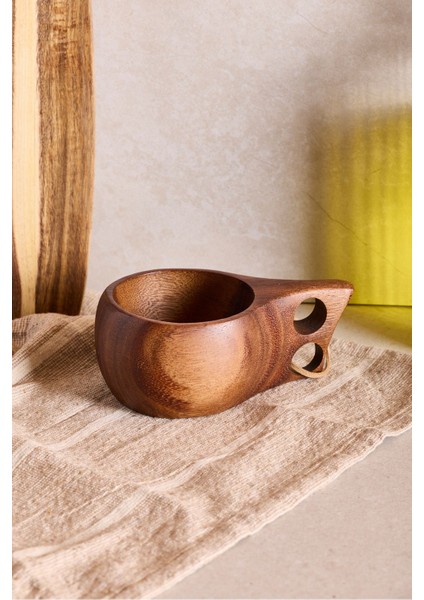 Finlandiya Kuksa Akasya Kupa Bardak