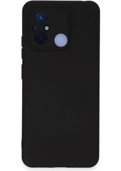 Newface Xiaomi Redmi 12C Kılıf Nano Içi Kadife Silikon - Siyah