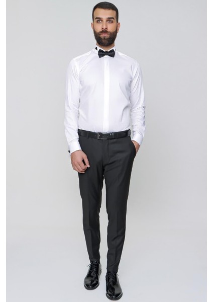 P 2020 Slim Fit Siyah Klasik Pantolon modelleri