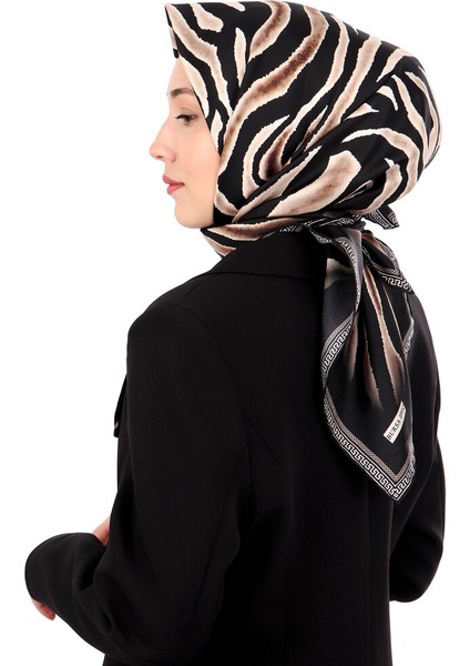 Somon Zebra Desen Twill Ipek Eşarp fiyatları