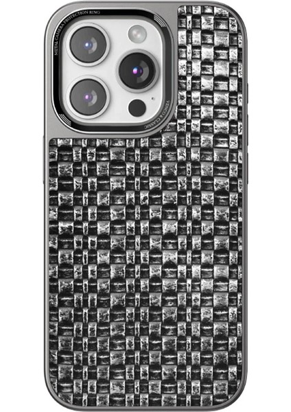 Stys iPhone 14 Pro Max Brand Kapak - Gümüş