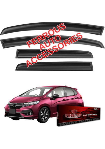 Honda Jazz Ferrous Cam Rüzgarlığı 4lü Set 2014 2019