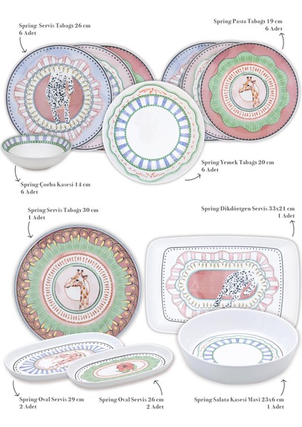 Spring 6 Kişilik Yemek Takımı 31 Parça Set 1 fiyatları