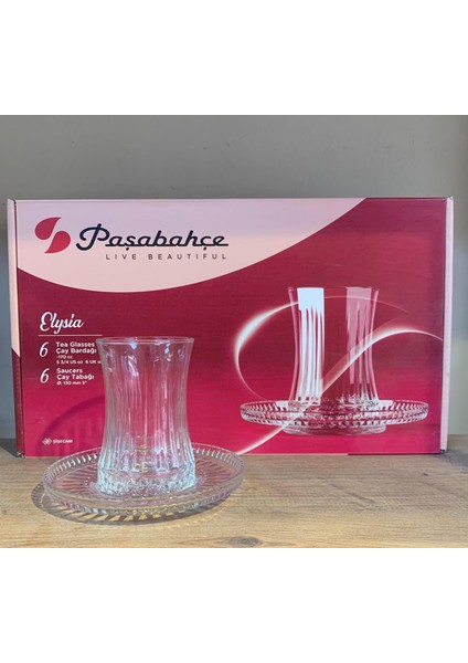 Paşabahçe Elysia Çay Seti Orjinal Kutusunda 6 Kişilik