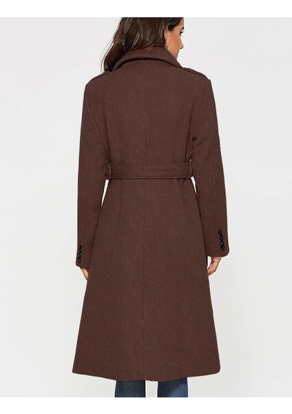 Kemer Detaylı Aksesuarlı Kaşe Kaban modelleri