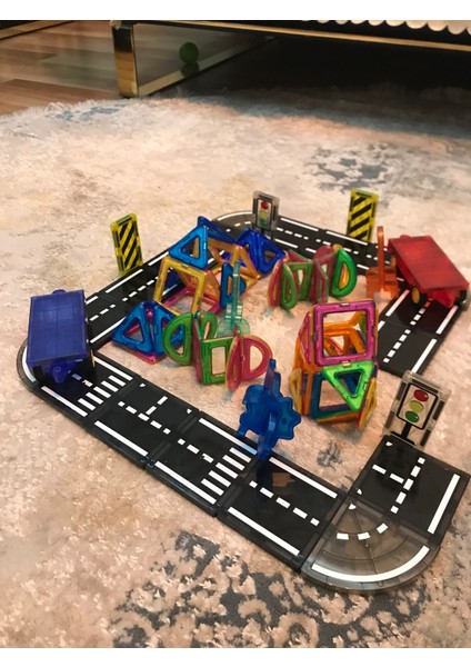 Trafik Manyetik Blok 22 Parça Eğitici Oyuncak fırsatları