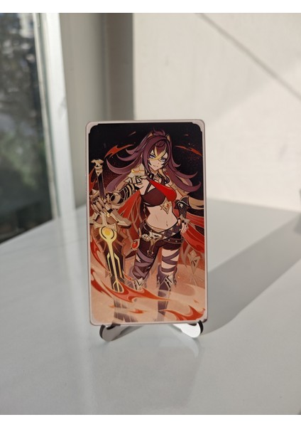 Genshin Dehya Metal Koleksiyon Kartı 2 (6,5 x 11,5 Cm) (1 Adet)