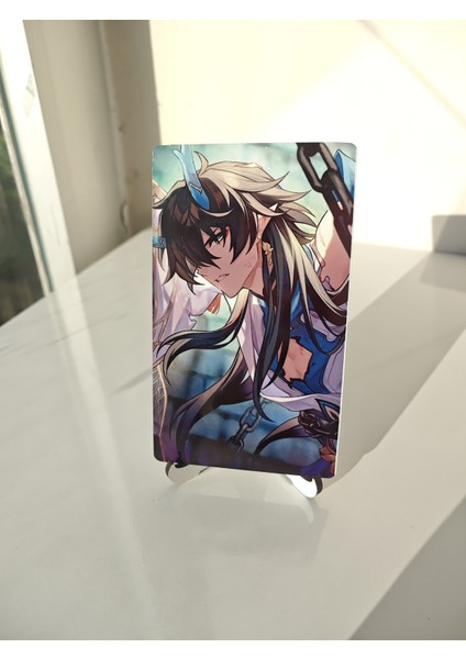 Honkai Star Rail Dan Heng Metal Koleksiyon Kartı 2 (6,5 x 11,5 Cm) (1 Adet)