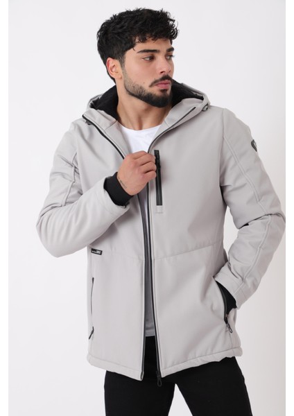 Uzay Kapüşonlu Içi Kürklü Softshell Kışlık Mont Pldp 3010_50454 modelleri