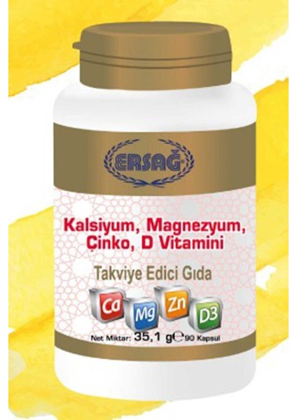 Kalsiyum, Magnezyum, Çinko, D Vitamini