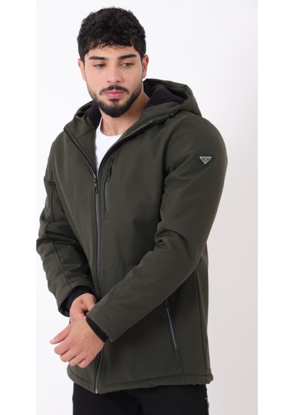 Uzay Kapüşonlu Içi Kürklü Softshell Kışlık Mont Pldp 3010_50454 fiyatları
