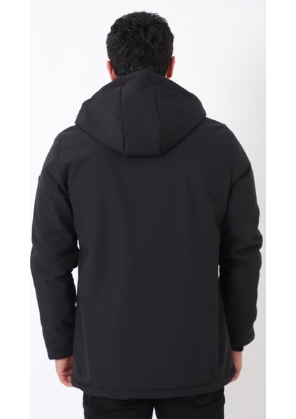 Uzay Kapüşonlu Içi Kürklü Softshell Kışlık Mont Pldp 3010_50454 fırsatları