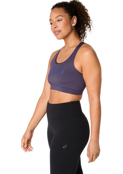 Essential Asics Logo Padless Bra Kadın Mor 2032D259-500 modelleri