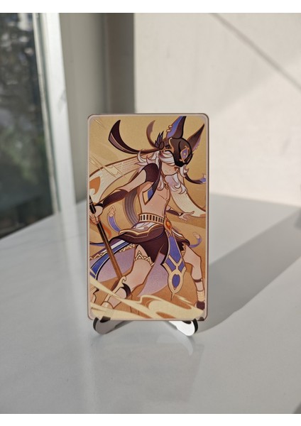 Genshin Cyno Metal Koleksiyon Kartı 2 (6,5 x 11,5 Cm) (1 Adet)