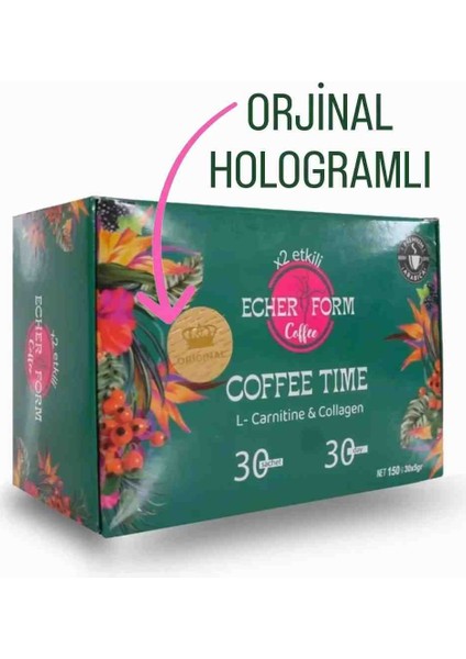 Echer Form 2x Etkili Beyaz Paket 30 Lu Kahve 1 Aylık Kullanım