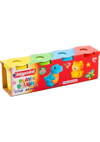 Oyun Hamuru 4'lü Set 480 Gram