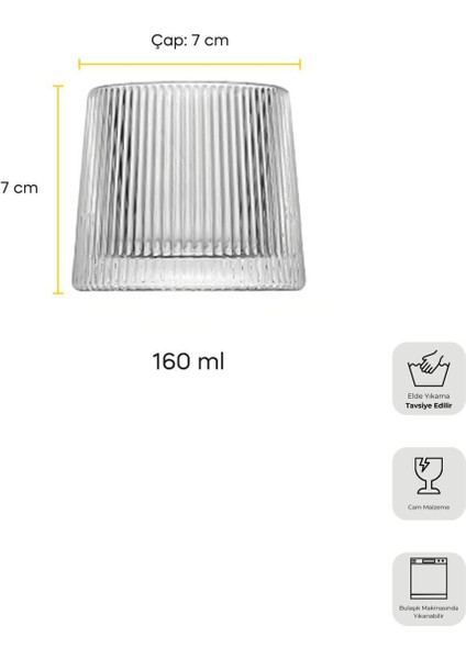 Mose Luster 2'li Kristal Viski Kokteyl Meşrubat Bardağı Japon Style 160ML indirimleri