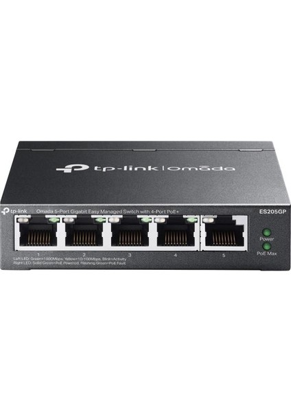 Omada Tp-Link ES205GP 5 Port 10-100-1000 Poe+ 65W Cloud Switch