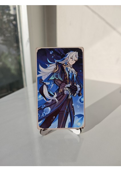 Genshin Neuvillette Metal Koleksiyon Kartı 2 (6,5 x 11,5 Cm) (1 Adet)