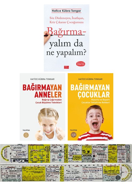 Bağırmayalım Da Ne Yapalım + Bağırmayan Anneler + Bağırmayan Çocuklar 3 Kitap Hatice Kübra Tongar