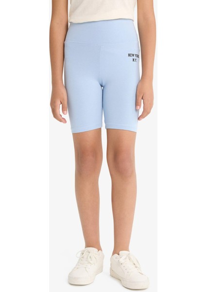 Kız Çocuk Baskılı Biker Tayt B0843A825HS indirimleri