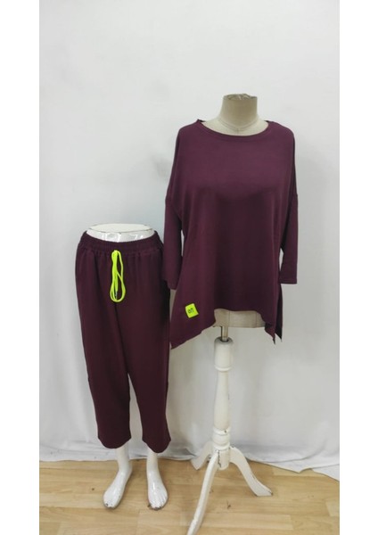 Kadın Uzun Kollu Iki Iplik Viskon Kumaş Ikili Takım modelleri