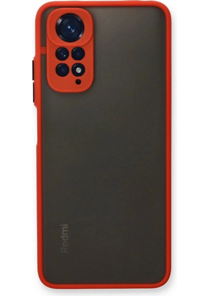 Newface Xiaomi Redmi Note 11 Kılıf Montreal Silikon Kapak - Kırmızı