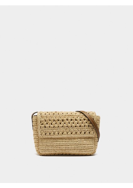 Hasır Efektli Çapraz Askılı Çanta fiyatları