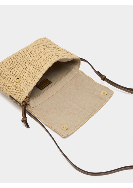 Hasır Efektli Çapraz Askılı Çanta indirimleri