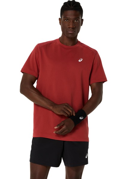 Court Ss Top Erkek Kirmizi Kısa Kollu Tshirt 2041A339-600