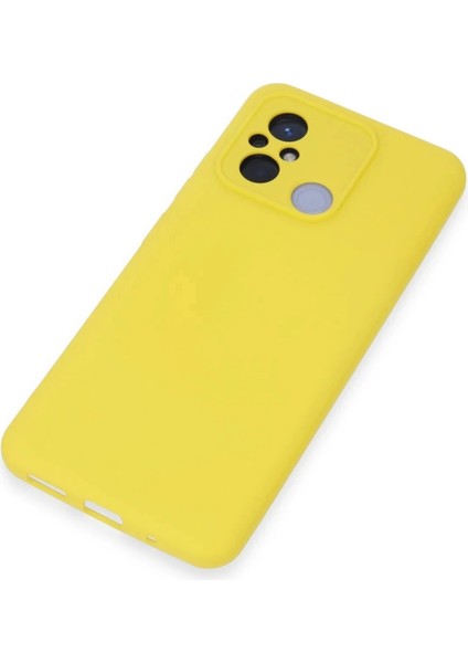 Newface Xiaomi Redmi 12C Kılıf Nano Içi Kadife Silikon - Sarı fırsatları