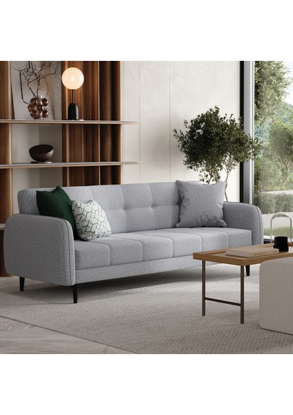 Romina 3'lü Yataklı Koltuk - Gümüş