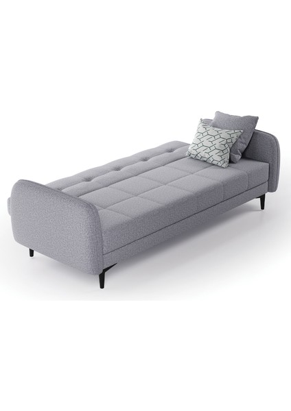 Romina 3'lü Yataklı Koltuk - Gümüş