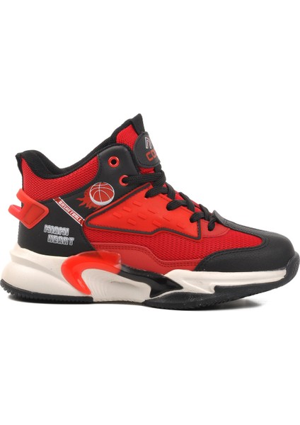 Kırmızı Çocuk Basketbol Ayakkabısı London F modelleri